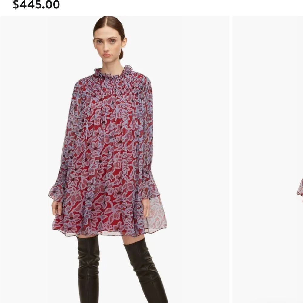 Rebecca Taylor Purple Floral Dress